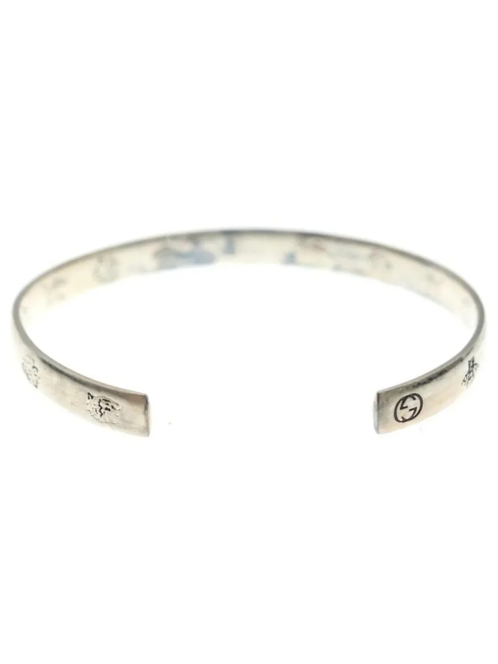Gucci Blind for Love Bangle Bracelet Silver - Picture 2 of 6